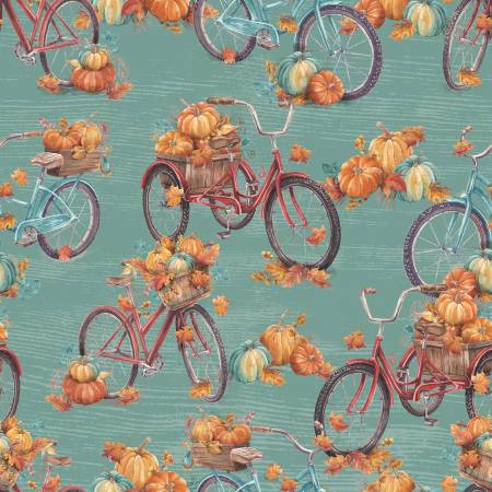 Pumpkin Please Turquoise Fall Bikes 22207-TRQ