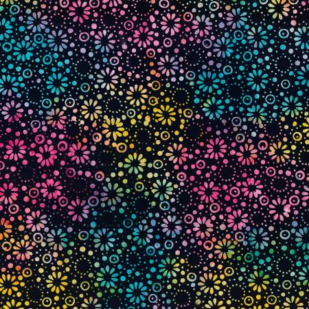 Candy Crush Black/Multi Dotted Daisies 22266-937