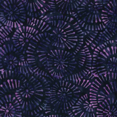 Violet Crush 22282-936 Black/Pink Pins & Needles Batik