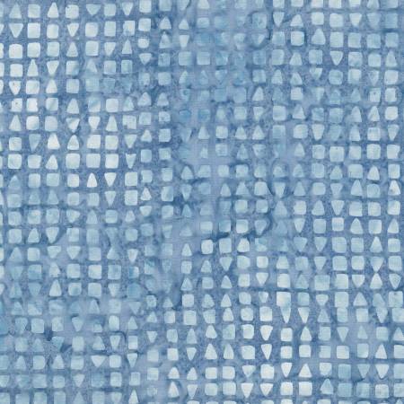 Violet Crush 22287-440 Light Blue Squares & Triangles Batik