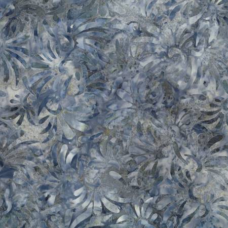 Starlight Batiks 22289-474 Blue Petal Toss Batik