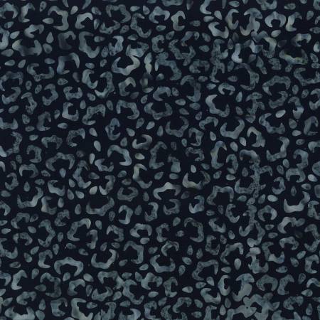 Starlight Batiks 22291-944 Black Cheetah Prints Batik