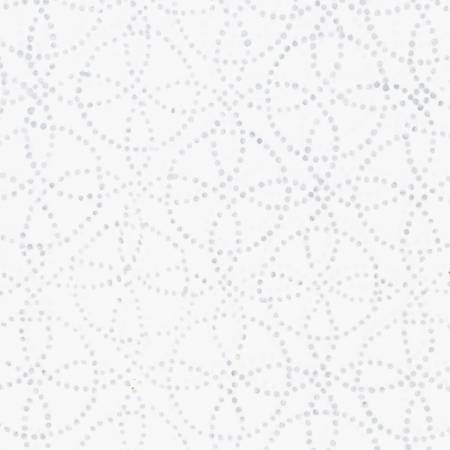 Starlight Batiks 22293-114 Cream Circle Dots Batik