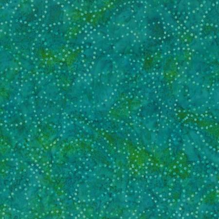 Copper Mountain Aqua Blue Circle Dots Batik 22293-477