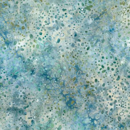 Shoreline Batik Blue/Green Dotty Toss 22305-475
