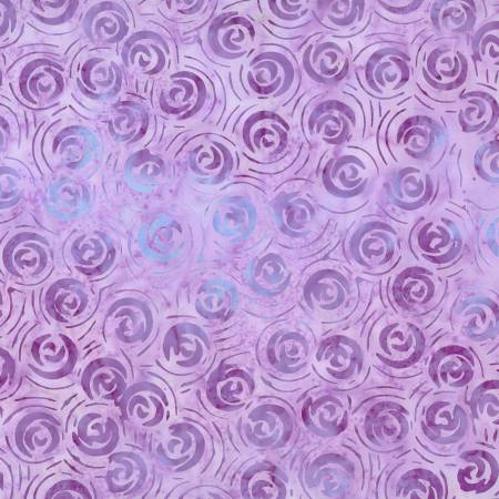 Moonshadow Batik Light Purple Rose Buds Batik 22308-640