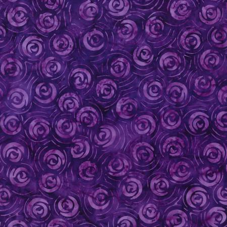 Moonshadow Batik Purple Rose Buds Batik 22308-663