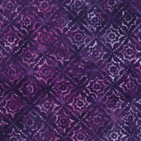Moonshadow Batik Purple Burst Tiles Batik 22311-660