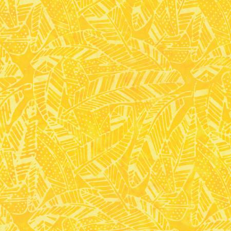 Technicolor Batiks 22324-550 Yellow Feathers