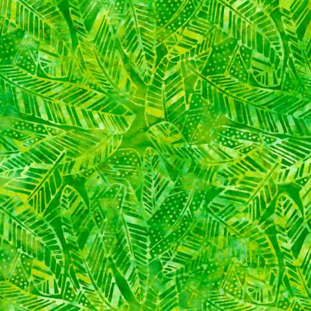 Technicolor Batiks 22324-757 Green Feathers