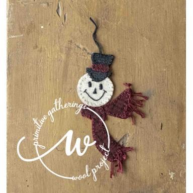 Top Hat Snowman Ornie Wool Kit