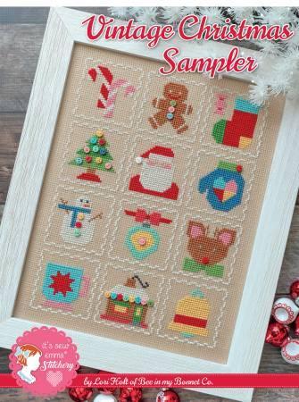 Vintage Christmas Sampler Cross Stitch