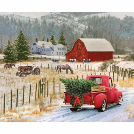 Christmas Memories Applehill Red Truck