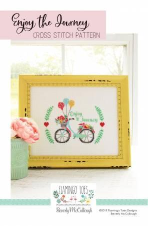 Enjoy the Journey Cross Stitch Flamingo Toes