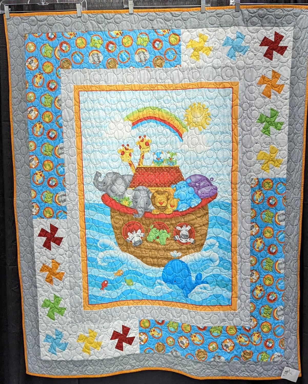 Noah's Ark Baby Quilt 50" x 61"