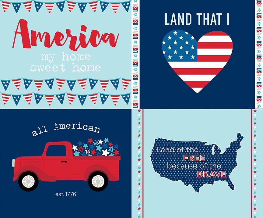 Fireworks & Freedom P9306-Aqua