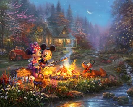 Sweatheart Campfire Mickey and Minnie