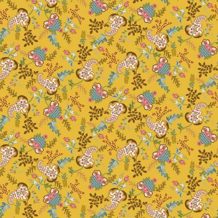 Love Struck Yellow Fancy Floral 2283-44