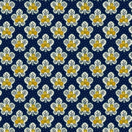 Love Struck Navy Leafy Blossoms 2284-77