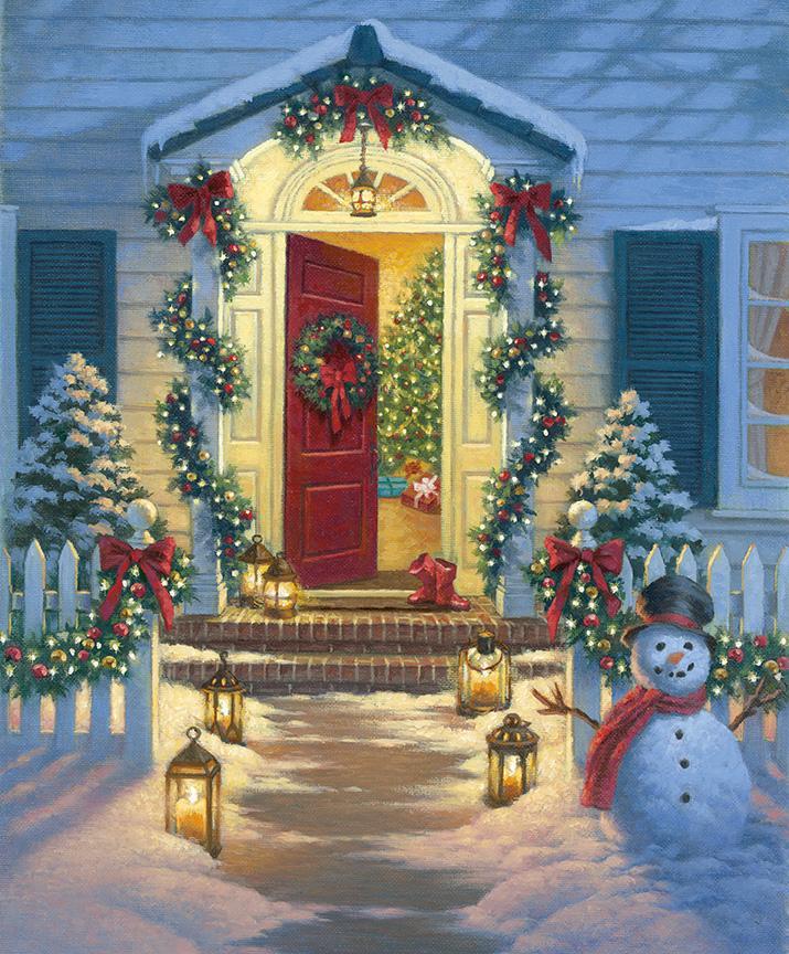 A Classic Christmas Porch