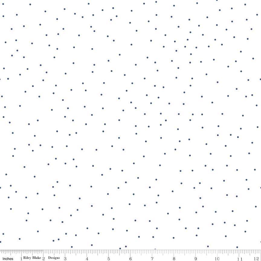 7/8 yard - Seasonal Basics C705-Denim