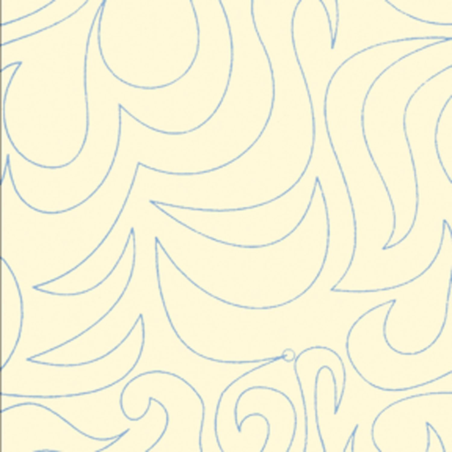 108" Wide Geather Meandering Cream