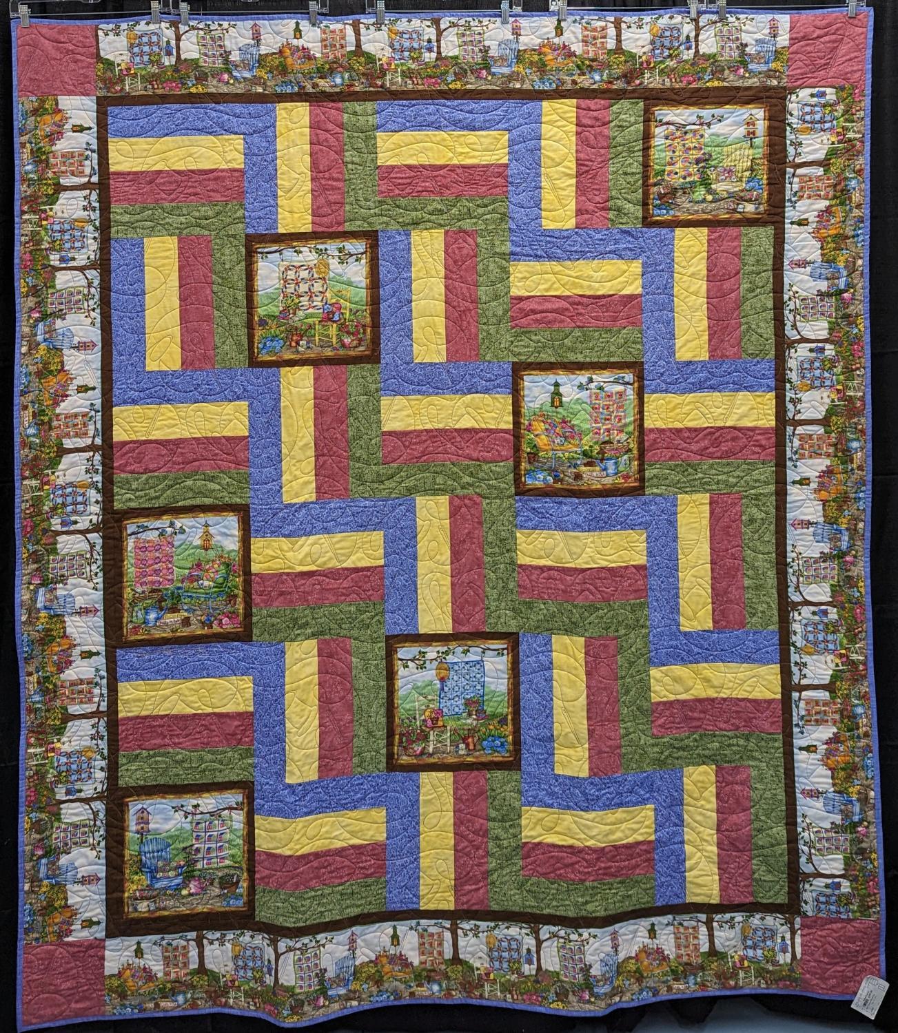 Quilt Themed Panel Play Size: 76" x 86"