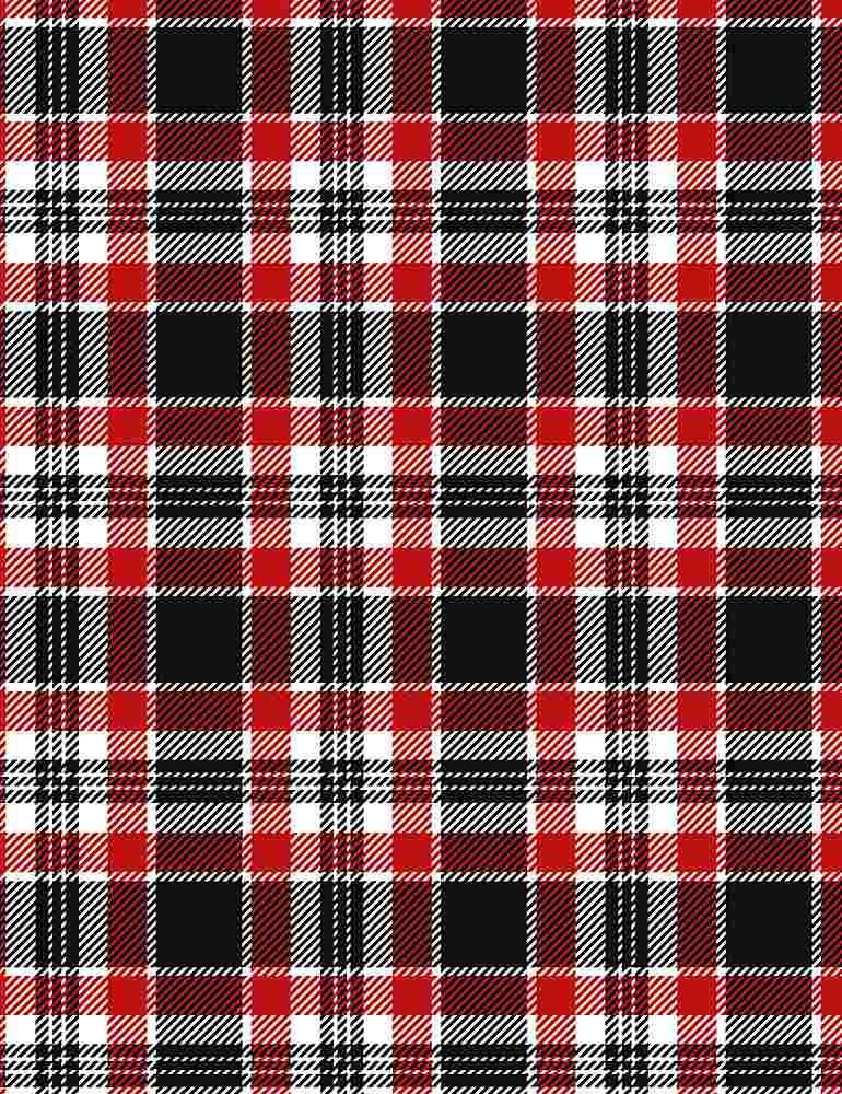 21" - Red White Black Plaid