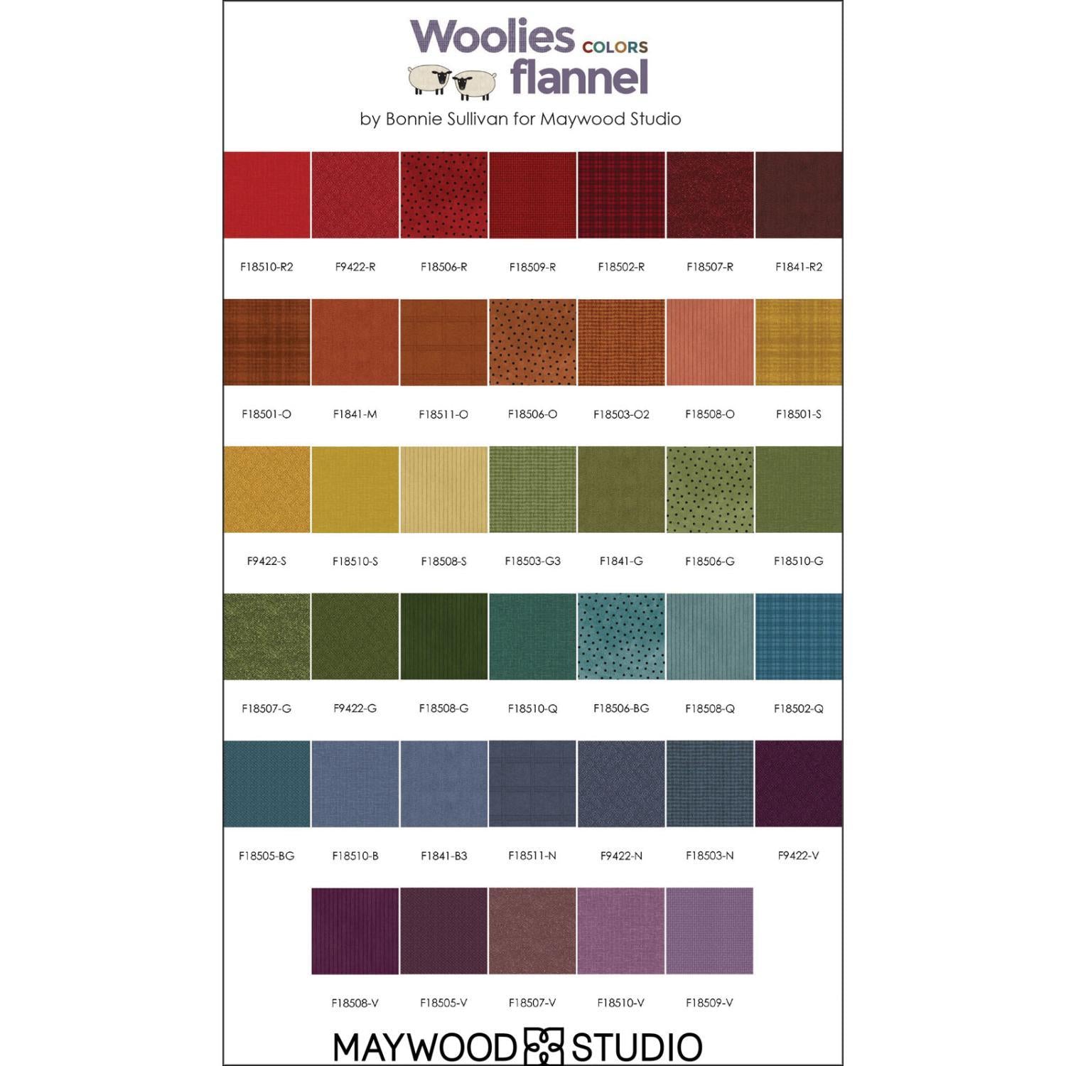 Woolies Flannel Jelly Roll Vol 2 Colors (40) Strips