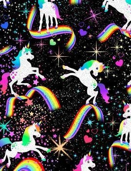 Unicorns on Black CM8845