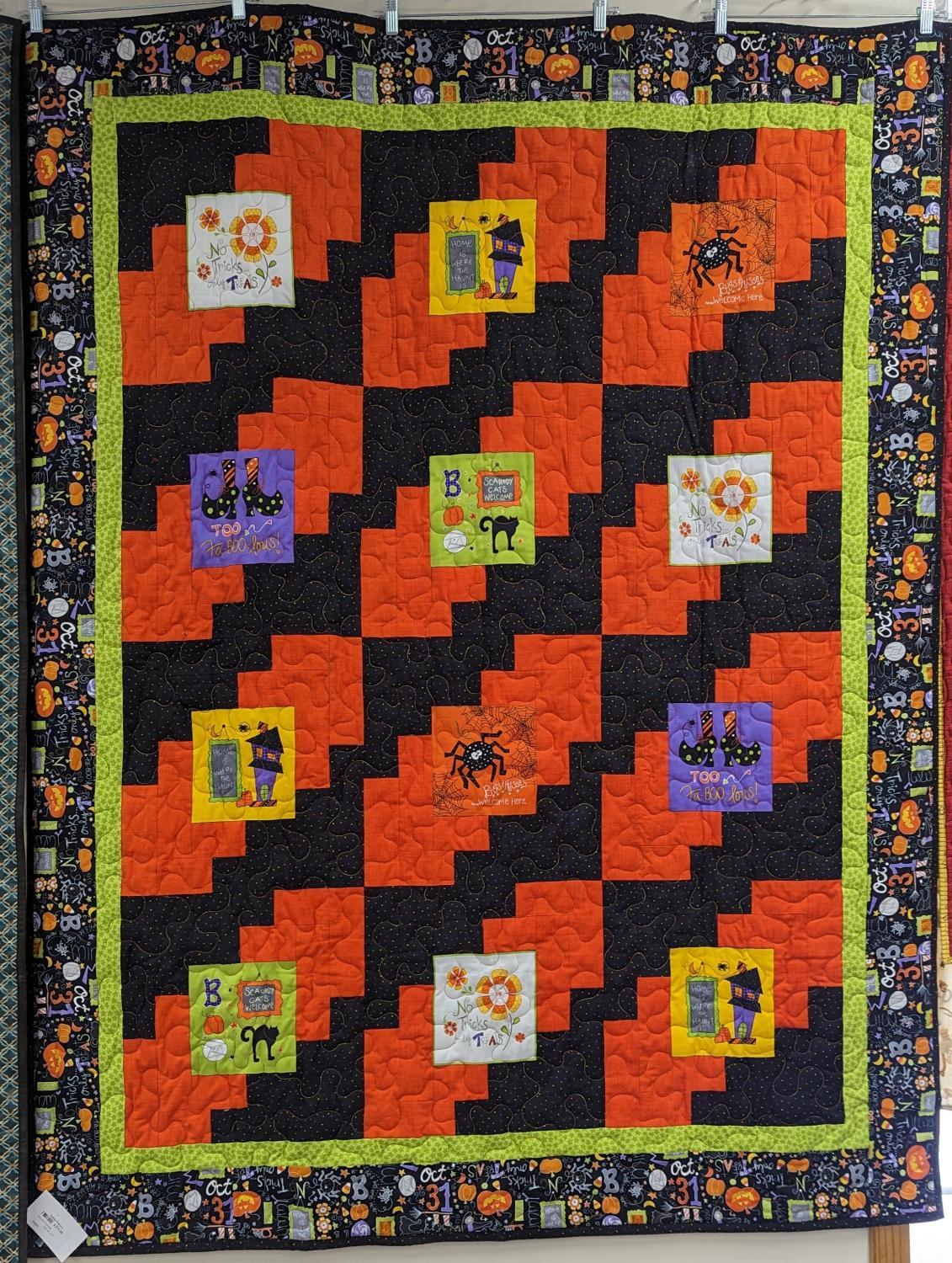 Hallowen Squares Size:54" x 67"