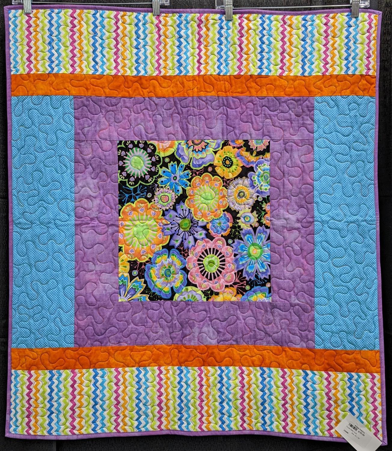 Purple Baby Quilt Size: 34" x 38"