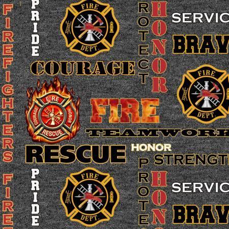 Firefighters Black Logo