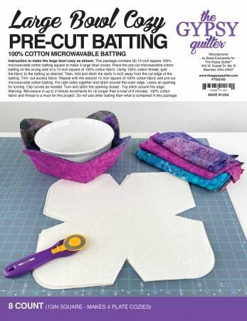 Pre-Cut Bowl Cozy Batting LG