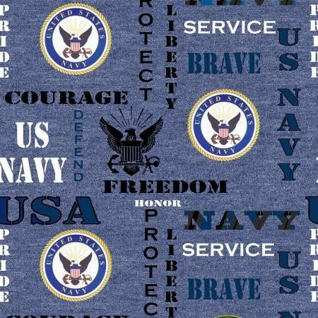 Military Prints Navy Logo