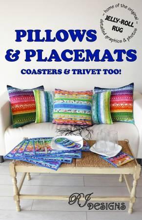 Pillows & Placemats Jelly Roll Rug Style