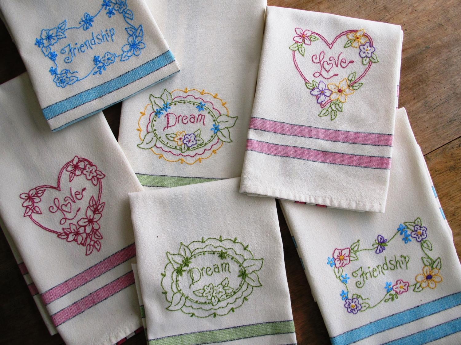 Love Dream Friendship Tea Towels