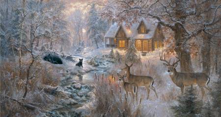 Under the Moon Winter Glow 24In Panel 23769-PNL