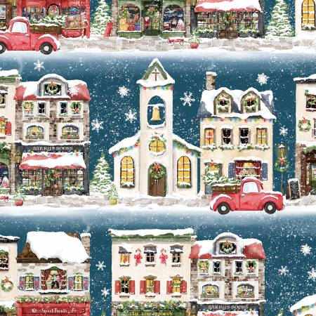 Winter Village Main Street 23802-BLU