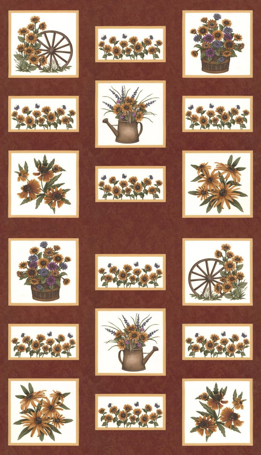 Sunflower Garden Panel 6890-13