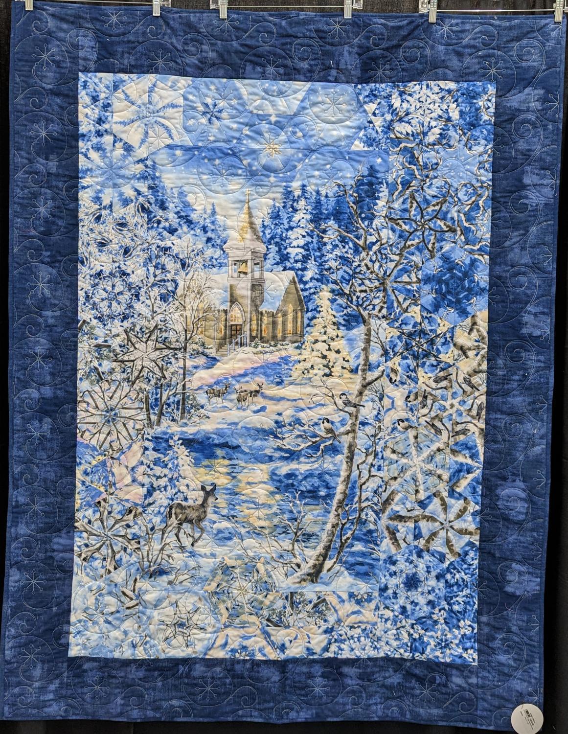 Winter Church One Block Wonder Size: 51 x 66"