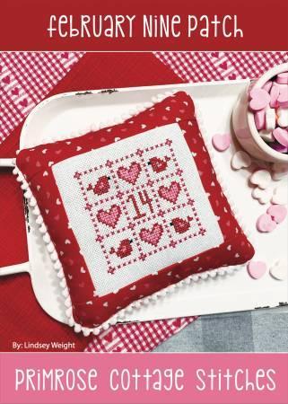 February Nine Patch Cross Stitch