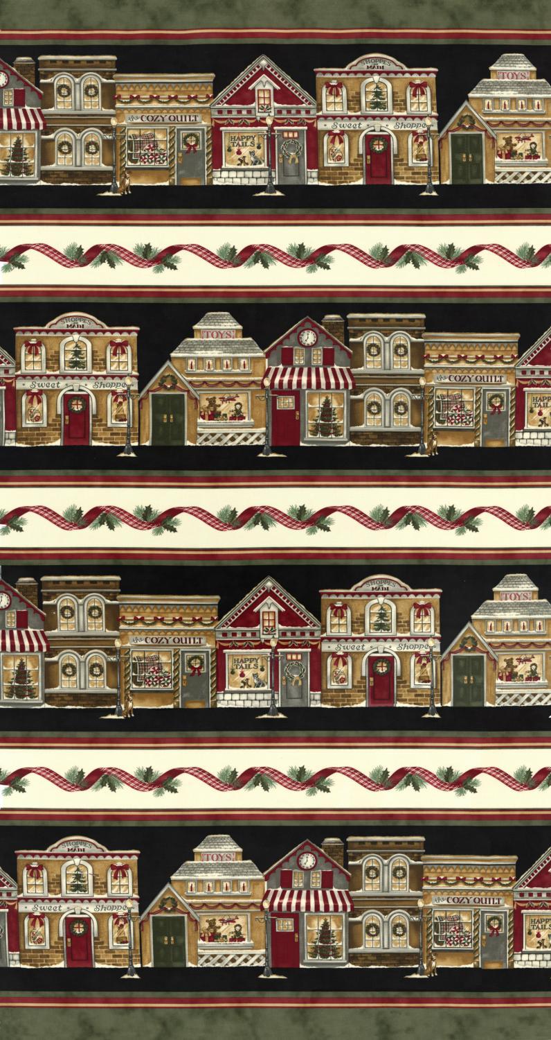 21" wide x 55" Long - 2 Border Stripes Shoppes on Main 6927-17