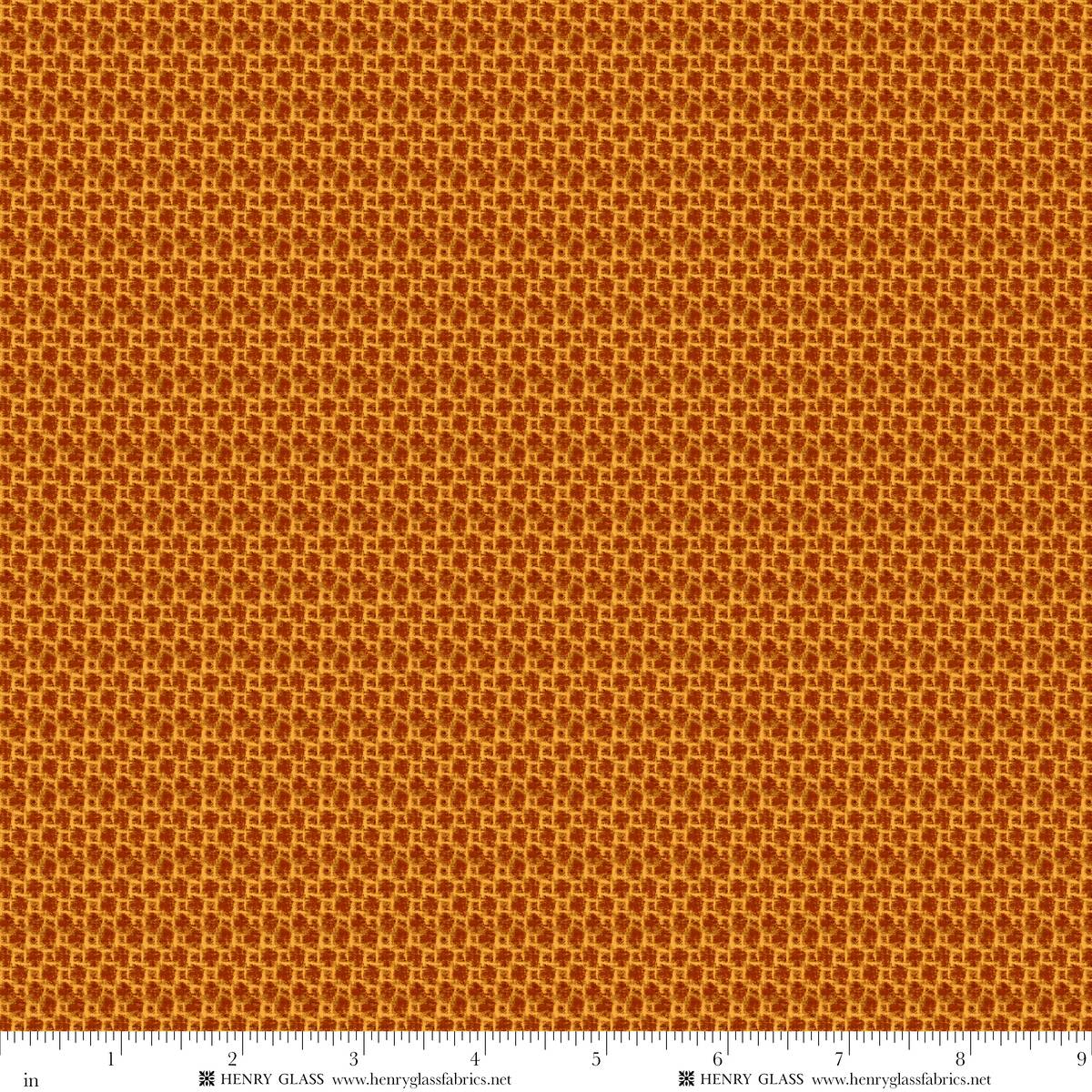 15" x 25" Fat Quarter Buttermilk Wool Fancies Q2475W-43 Orange/Cheddar