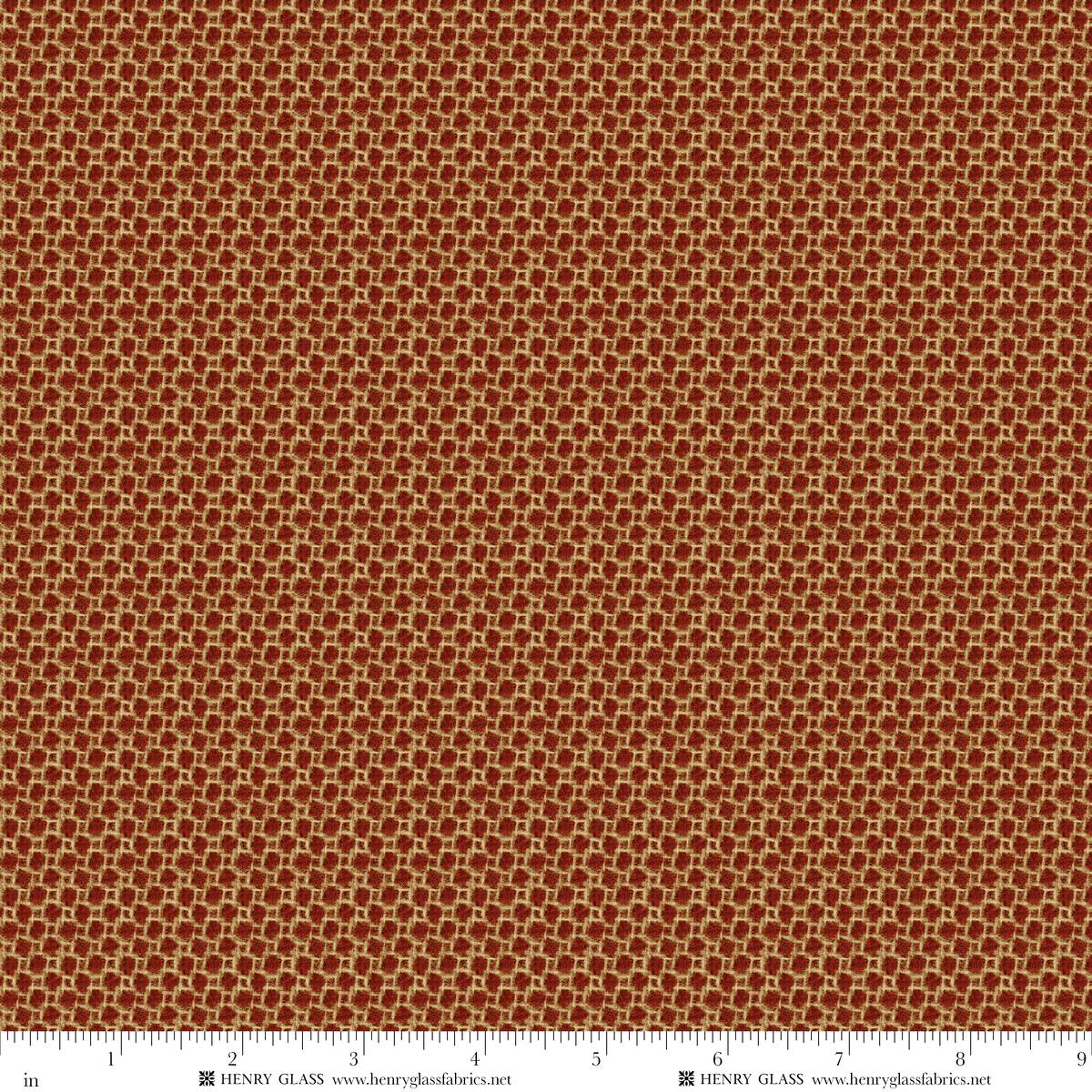 15" x 25" Fat Quarter Buttermilk Wool Fancies Q2477W-84 Red/Cream