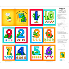Dexter the Dinosaur Number Book Soft Book Panel 26763-X