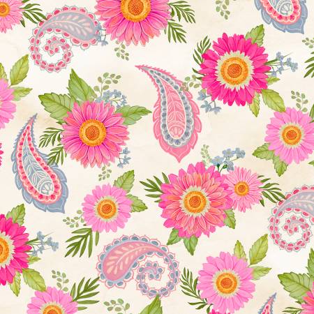 Paisley Punch 27715-237 Cream Floral and Paisleys