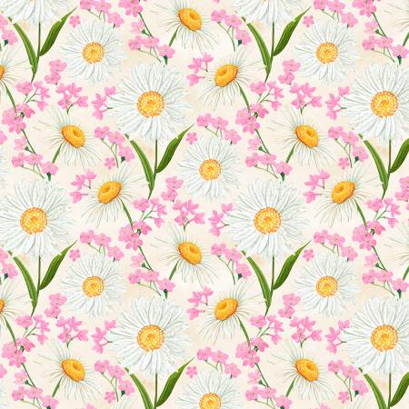 Paisley Punch 27717-237 Cream Daisies All Over