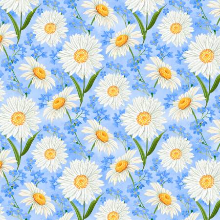 Paisley Punch 27717-447 Blue Daisies All Over