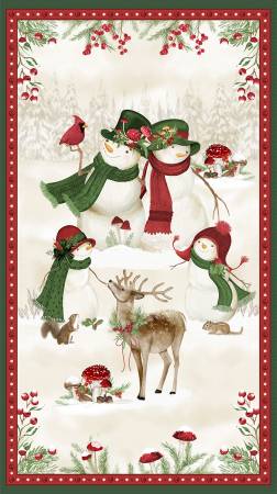 Woodland Snowmen 27732-273 Multi 24" Panel